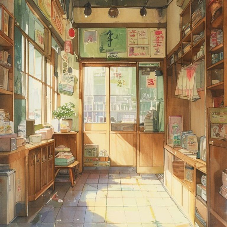 童裝店試穿後：平口袋裝著一件嶄新的牛仔褲