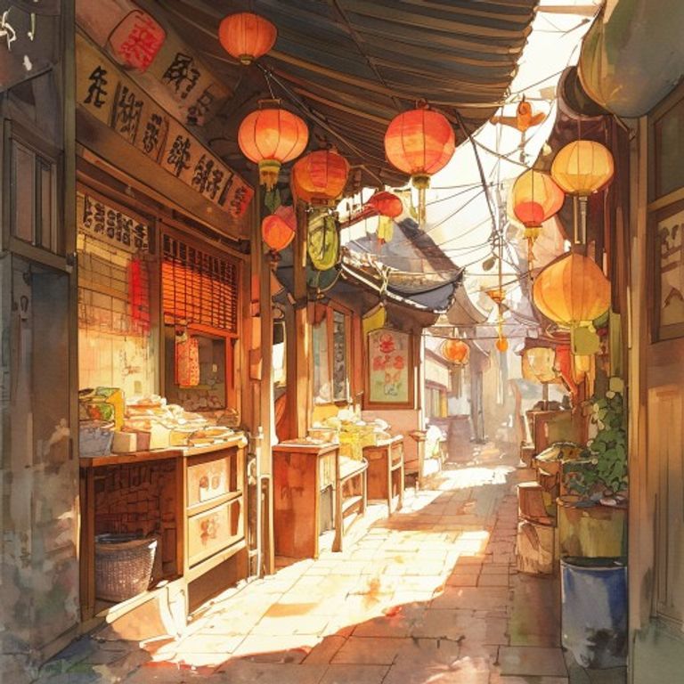 走進燈籠攤：洞口袋與燈籠的午後