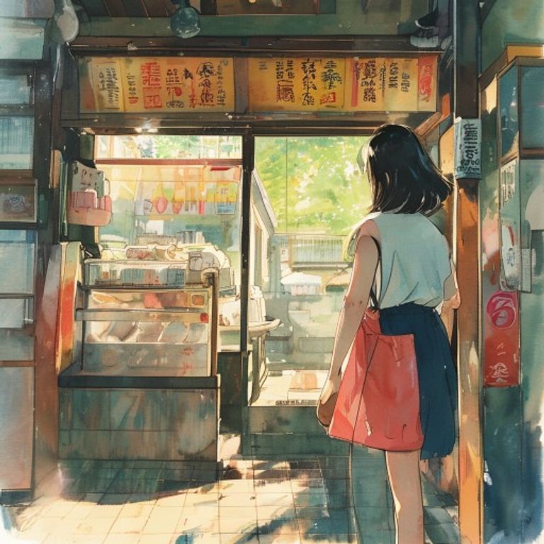 冰品店的夏天：背心袋裝著一碗芒果冰的等待