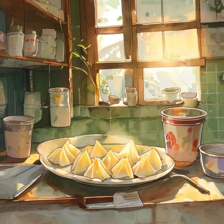 冷凍水餃攤前：背心袋裝著今晚六口人的晚餐