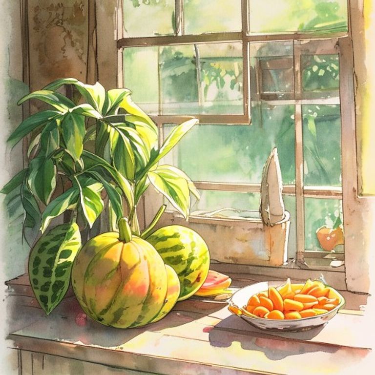 水果行的夏天：背心袋裝著滿手的芒果與西瓜