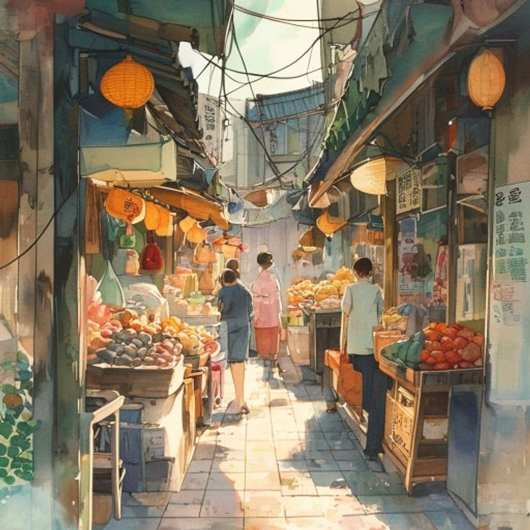 過年前的市場裡的背心袋：一個不起眼卻少不了的角色