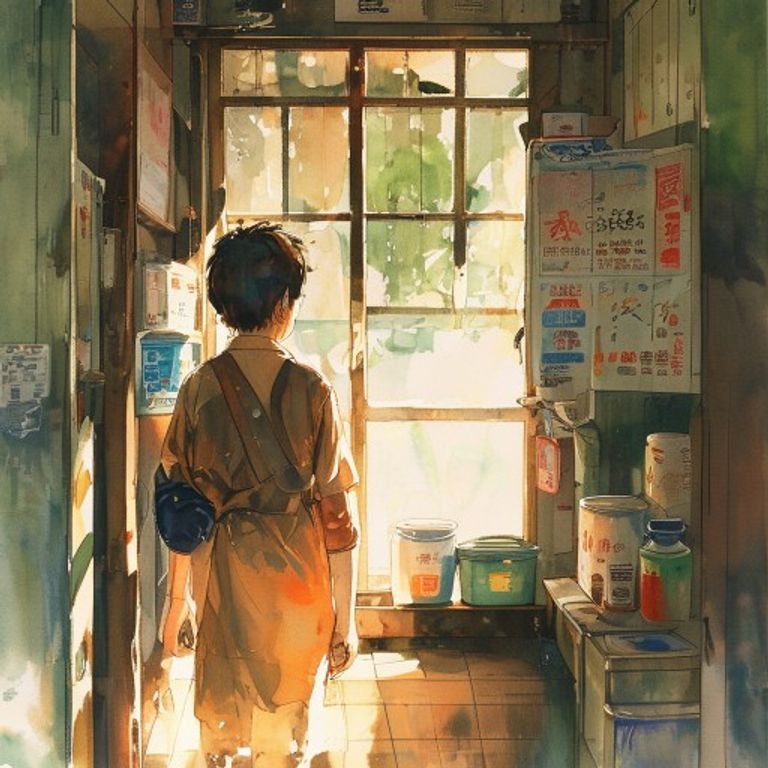 走進油漆行：背心袋與油漆的午後