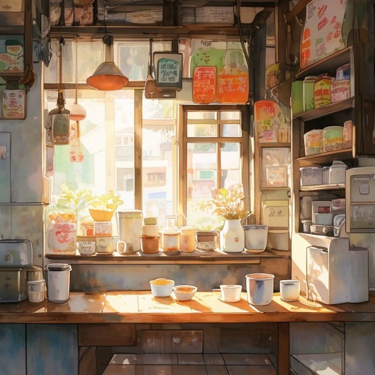 豆漿店天沒亮就開工，一只背心袋裝著整份早餐