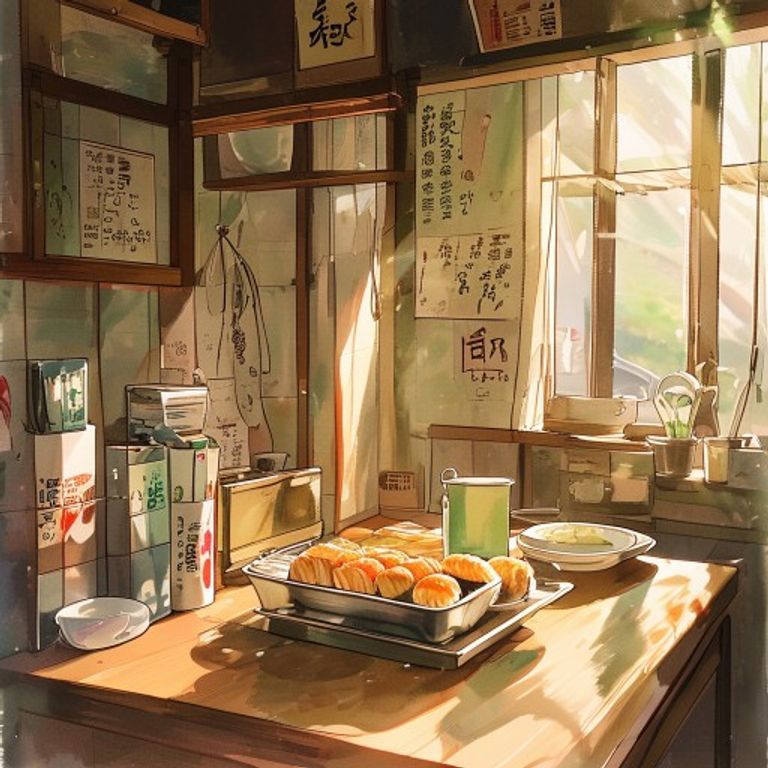 壽司外帶櫃檯：背心袋裝著一整排壽司的平衡藝術